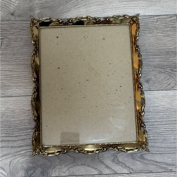 Regency Ornate Picture Frame 8x10 Photo Gold Metal VTG Decorative Scroll Design - Picture 9 of 13